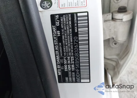 2016 Mercedes-Benz E 350 из США, поврежденный, VIN WDDHF5KB5GB326720